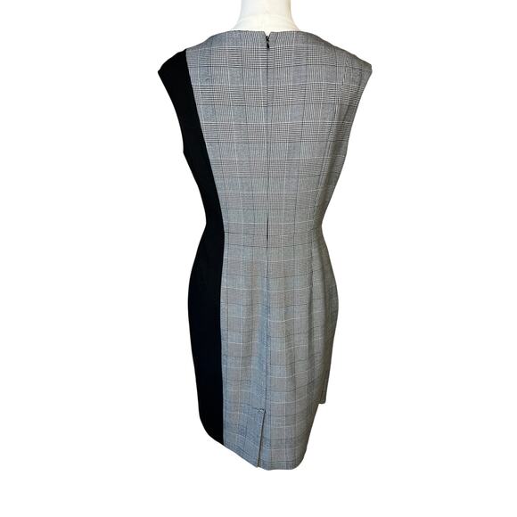 Calvin Klein Women's Dress Plaid Sheath Sleeveless Business Size 6 - Picture 2 of 9